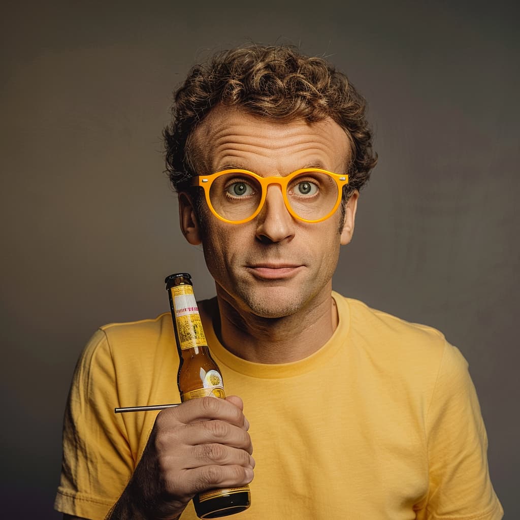 macron IA jaune